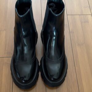 Alexander McQueen Black Ankle Boots